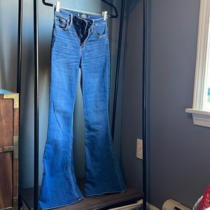 Hollister Womens Blue Classic Stretch High Rise Vintage Flare Jean Size 0R 24 25